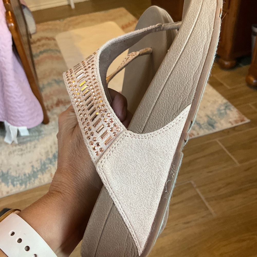 Fitflop Light Tan Sandals with Studded Strap - Picture 6 of 7